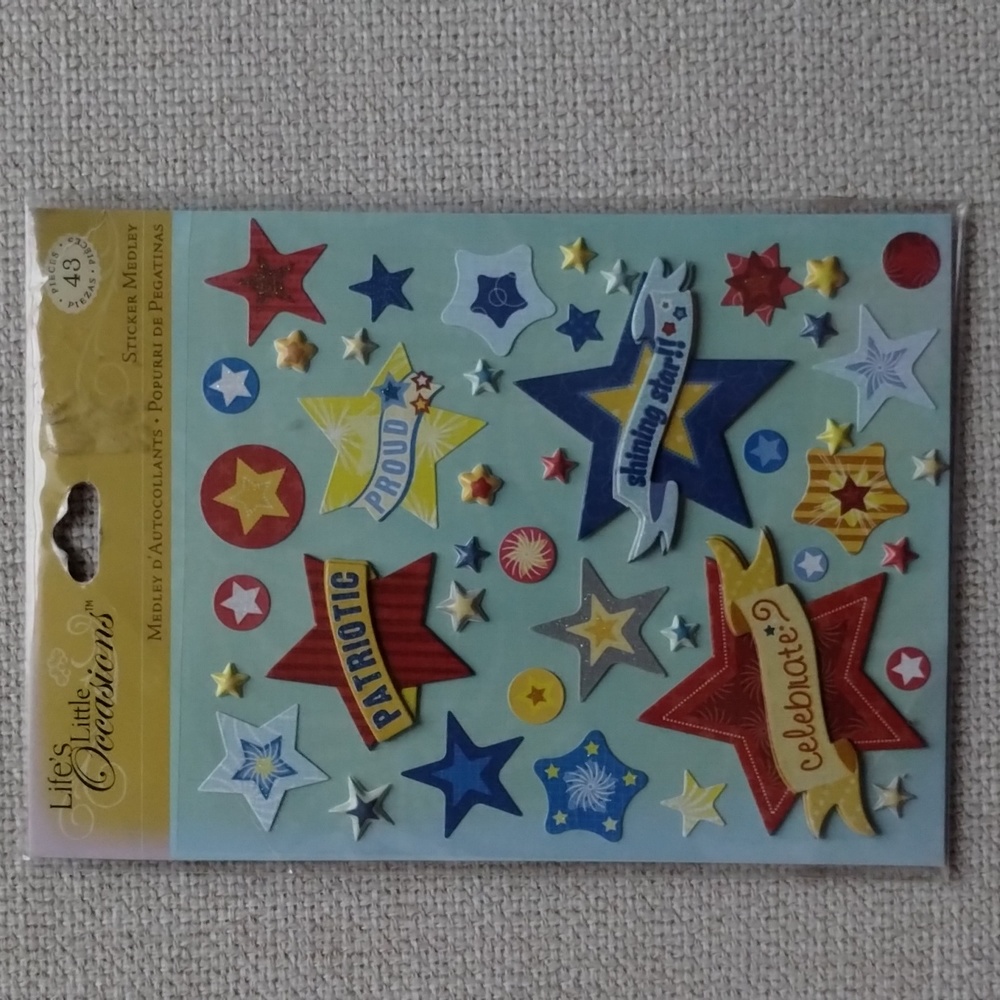 Life's Little Occasions Stars Sticker Medley